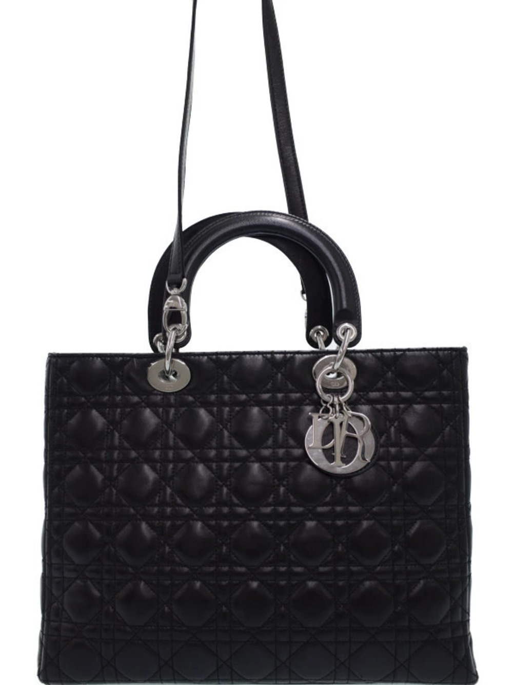 Christian Dior Lady D Joy Bag Black Cannage Lambskin
